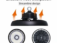 10 x led-lamp highbay 200w – 150 lm/w – 3cct verstelbaar (3000k/4500k/6500k) – ip65 waterdicht - afbeelding 2 van  5