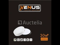 10 x led paneel - rond - 30w opbouw - kleur kader : wit 3000k ((warm wit)) - afbeelding 2 van  4
