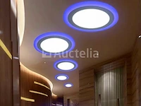 10 x led paneel - tweekleurig : blauw + wit 18w + 6w - afbeelding 1 van  4