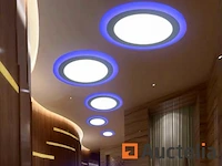 10 x led paneel - tweekleurig : blauw + wit 18w + 6w - afbeelding 1 van  4