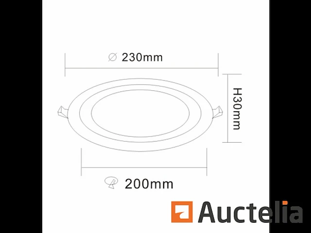 10 x led paneel - tweekleurig : blauw + wit 18w + 6w - afbeelding 3 van  4