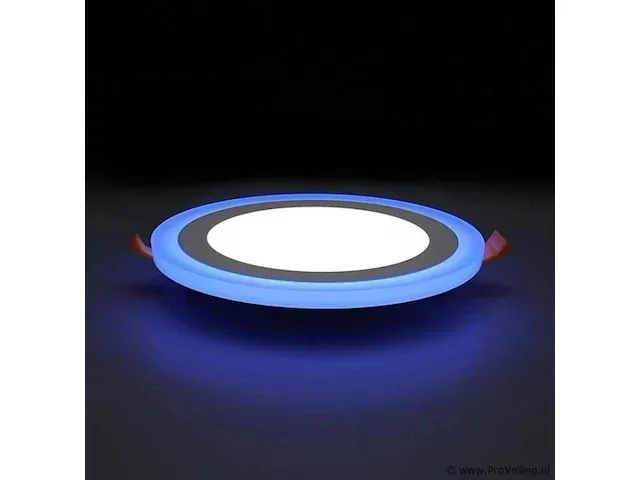 10 x led paneel - tweekleurig : blauw + wit 18w + 6w - afbeelding 5 van  5