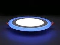 10 x led paneel - tweekleurig : blauw + wit 18w + 6w - afbeelding 5 van  5