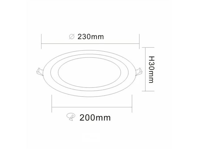 10 x led paneel - tweekleurig : blauw + wit 18w + 6w - afbeelding 4 van  5