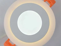 10 x led paneel - tweekleurig : warm + wit 3w + 3w - afbeelding 1 van  6
