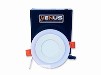 10 x led paneel - tweekleurig : warm + wit 3w + 3w - afbeelding 3 van  6