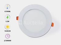 10 x led paneel 12w - led smd - inbouw - rond - 6500k (daglicht) - afbeelding 1 van  4