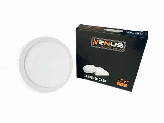 10 x led paneel 12w - led smd - opbouw - rond - 6500k (daglicht) - afbeelding 4 van  5