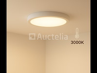 10 x led-paneel – ronde opbouwmontage – 30w – 3000k – warm wit - afbeelding 3 van  5