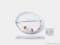 10 x led-paneel – ronde opbouwmontage – 30w – 3000k – warm wit - afbeelding 2 van  4