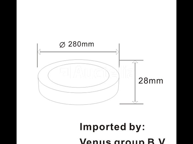 10 x led-paneel – ronde opbouwmontage – rond – 30w – 6500k – koud wit - afbeelding 4 van  4