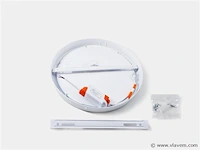 10 x led-paneel – ronde opbouwmontage – rond – 30w – 6500k – koud wit - afbeelding 2 van  4