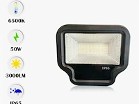 10 x led schijnwerper 50w – smd – 6500k koud wit – ip65 – 3000 lm - afbeelding 2 van  5