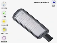 10 x led straatverlichting 150w - 6500k koud wit - afbeelding 1 van  5