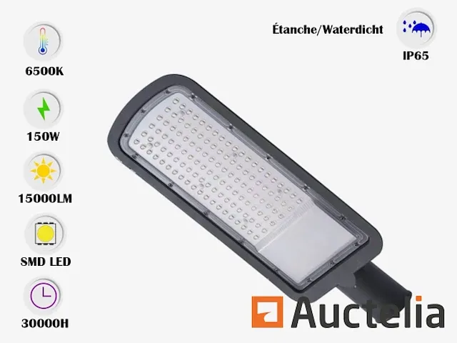 10 x led straatverlichting 150w -6500k koud wit - afbeelding 5 van  5
