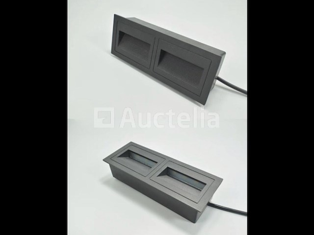 10 x led trapverlichting 3w – 270 lm – 3000k warm wit – ip65 waterdicht – rechthoekig – antraciet (ly06) - afbeelding 2 van  3