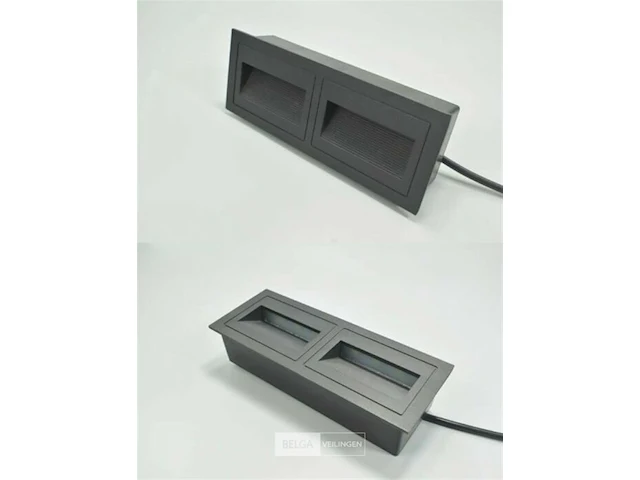 10 x led trapverlichting 3w – 270 lm – 3000k warm wit – ip65 waterdicht – rechthoekig – antraciet (ly06) - afbeelding 4 van  4
