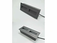 10 x led trapverlichting 3w – 270 lm – 3000k warm wit – ip65 waterdicht – rechthoekig – antraciet (ly06) - afbeelding 3 van  3