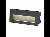 10 x led trapverlichting 6w – 540 lm – 3000k witc warm – ip65 waterdicht – rechthoekig – antraciet (ly05) - afbeelding 1 van  3