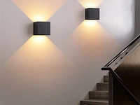 10 x led wandlamp - bidirectioneel - 10w - kubus zwart (sw-2312-2) - afbeelding 3 van  5