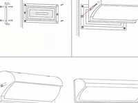 10 x led wandlamp 12w – 3500k neutraal wit – zwart – ip54 (saw-05) - afbeelding 4 van  4