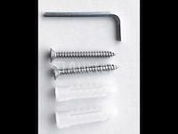 10 x led wandlamp met sebsor – sw-2310-3 – 6w – 3500k warm wit – zwart – ip54 – aluminium - afbeelding 1 van  3