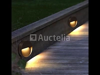 10 x led wandlamp (s-22r) - 6w - 3500k warm wit - afbeelding 1 van  5
