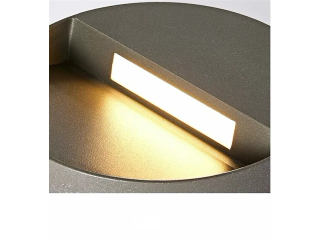 10 x led wandlamp (s-22r) - 6w - 3500k warm wit - afbeelding 4 van  6