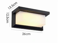 10 x led wandlamp (saw-02) -3500k warm wit - afbeelding 5 van  5