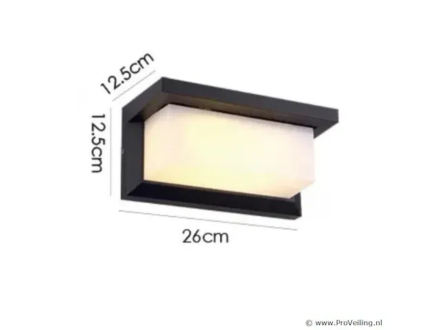 10 x led wandlamp (saw-02) -3500k - afbeelding 4 van  4