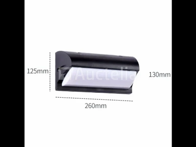 10 x led wandlamp (saw-05) -3500k warm wit - afbeelding 1 van  4
