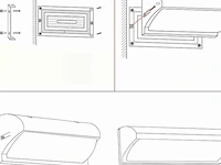 10 x led wandlamp (saw-05) -3500k warm wit - afbeelding 5 van  5