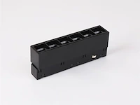 10 x libra draaibare lineaire led-spot op magnetische rail 48v - 4000k neutraal wit -6w - zwart - afbeelding 2 van  4