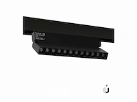 10 x libra lineaire richtbare led-spot voor magnetische rail 48v – 12w – zwart. - afbeelding 1 van  6