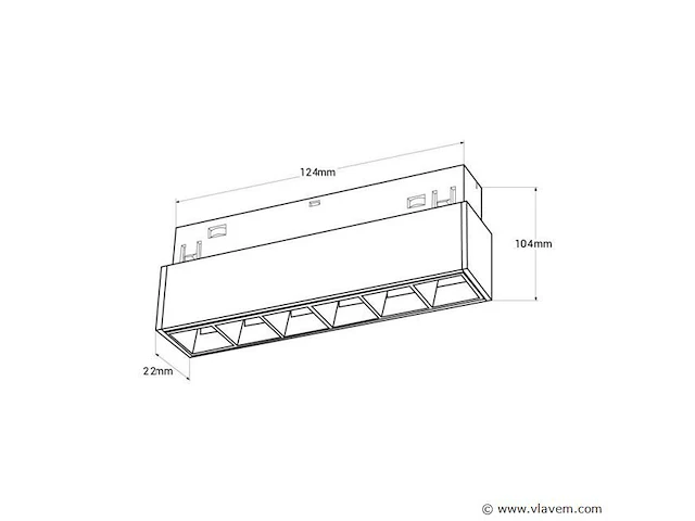10 x libra lineaire richtbare led-spot voor magnetische rail 48v - afbeelding 3 van  4
