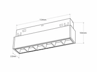 10 x libra lineaire richtbare led-spot voor magnetische rail 48v - afbeelding 3 van  4