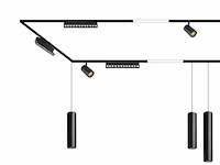 10 x libra lineaire richtbare led-spot voor magnetische rail 48v - afbeelding 5 van  5