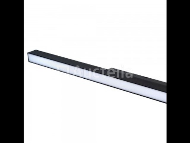 10 x mora led spot lineair op magnetische rail 48v - 4000k neutraal wit -20w - zwart - afbeelding 1 van  4