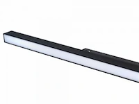 10 x mora led spot lineair op magnetische rail 48v - 4000k neutraal wit -20w - zwart - afbeelding 4 van  4