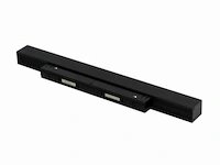 10 x mora led spot lineaire op magnetische rail 48v - 4000k neutraal wit -15w - zwart - afbeelding 3 van  6