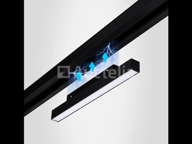 10 x mora lineaire led-spot voor magnetische rail 48v – 15w – zwart - afbeelding 1 van  5