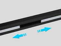10 x mora lineaire led-spot voor magnetische rail 48v – 15w – zwart - afbeelding 5 van  6
