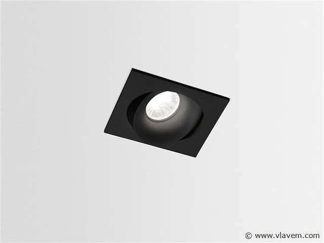 10 x neo square led design inbouwspots zwart - afbeelding 8 van  8