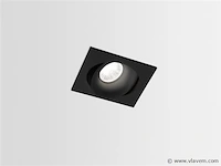 10 x neo square led design inbouwspots zwart - afbeelding 8 van  8