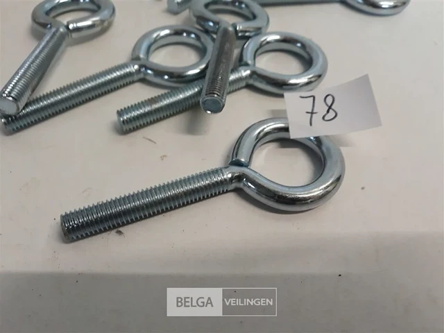 10 x oogbout m 8x60 verzinkt - afbeelding 3 van  3