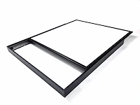 10 x opbouw frame voor 60x60 panelen zwart kliksystem - afbeelding 2 van  4