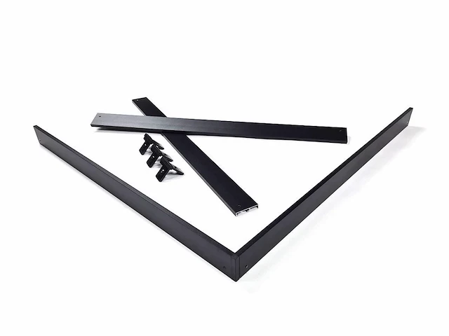 10 x opbouw frame voor 60x60 panelen zwart kliksystem - afbeelding 3 van  4