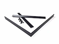 10 x opbouw frame voor 60x60 panelen zwart kliksystem - afbeelding 3 van  4