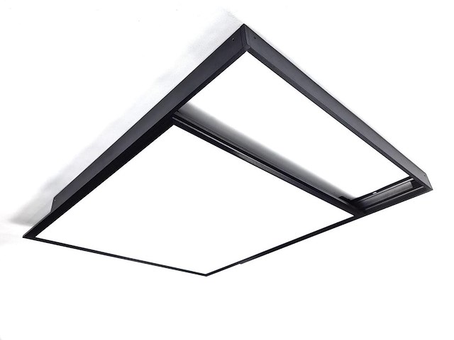 10 x opbouw frame voor 60x60 panelen zwart kliksystem - afbeelding 1 van  6