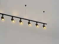 10 x ophang set voor 1 fase 2 draden railsystem zand zwart - afbeelding 2 van  3